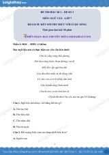 Đề thi học kì 2 Văn 7 Kết nối tri thức - Đề số 3